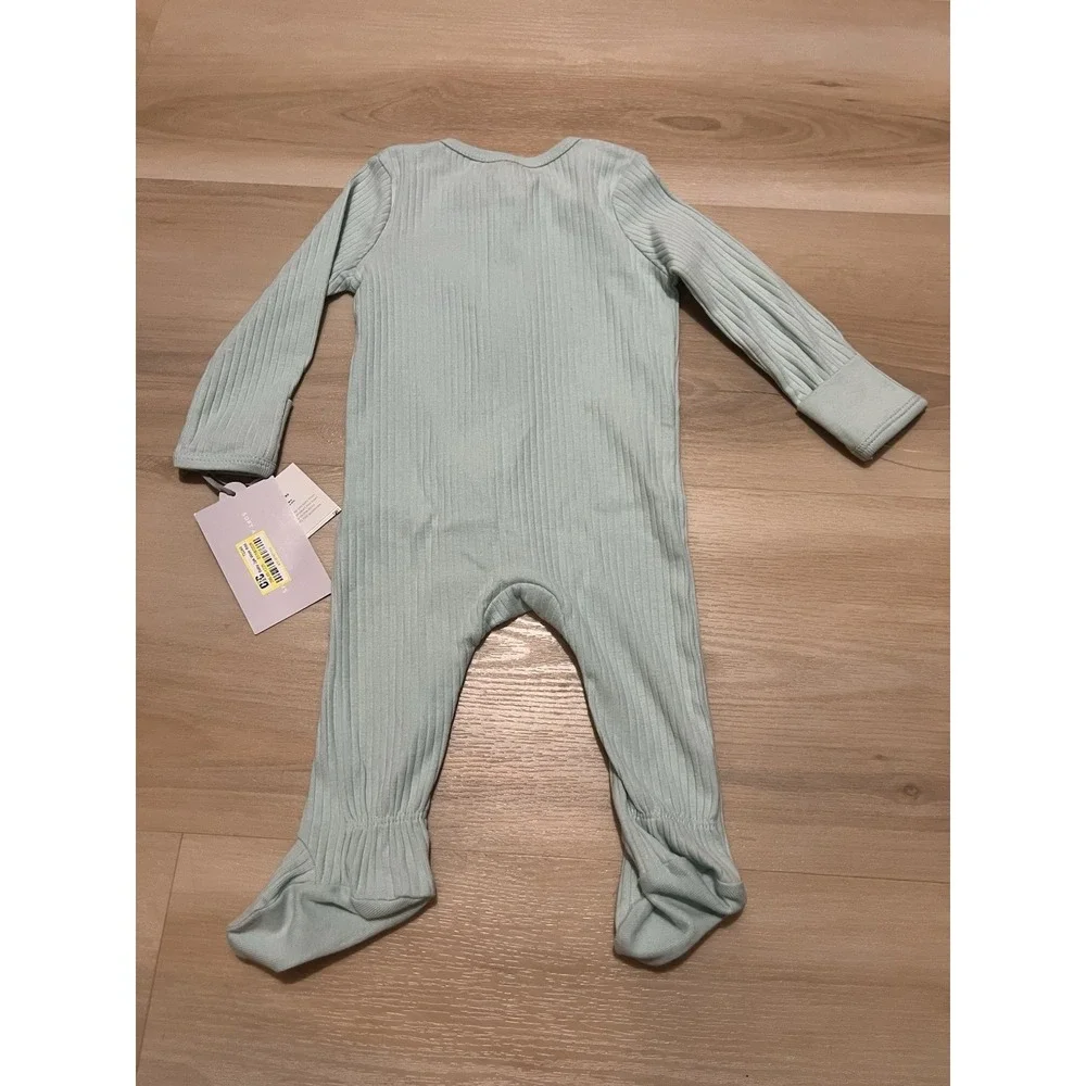 NWT Cloud Island Infant Sleeper 3-6M Light‎ Teal Blue NWT 2-Way Zipper